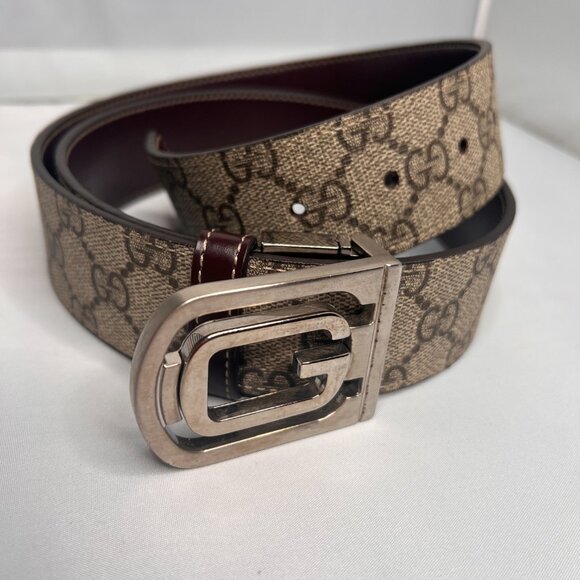 GUCCI GG Supreme belt Brown size M - Picture 1 of 6